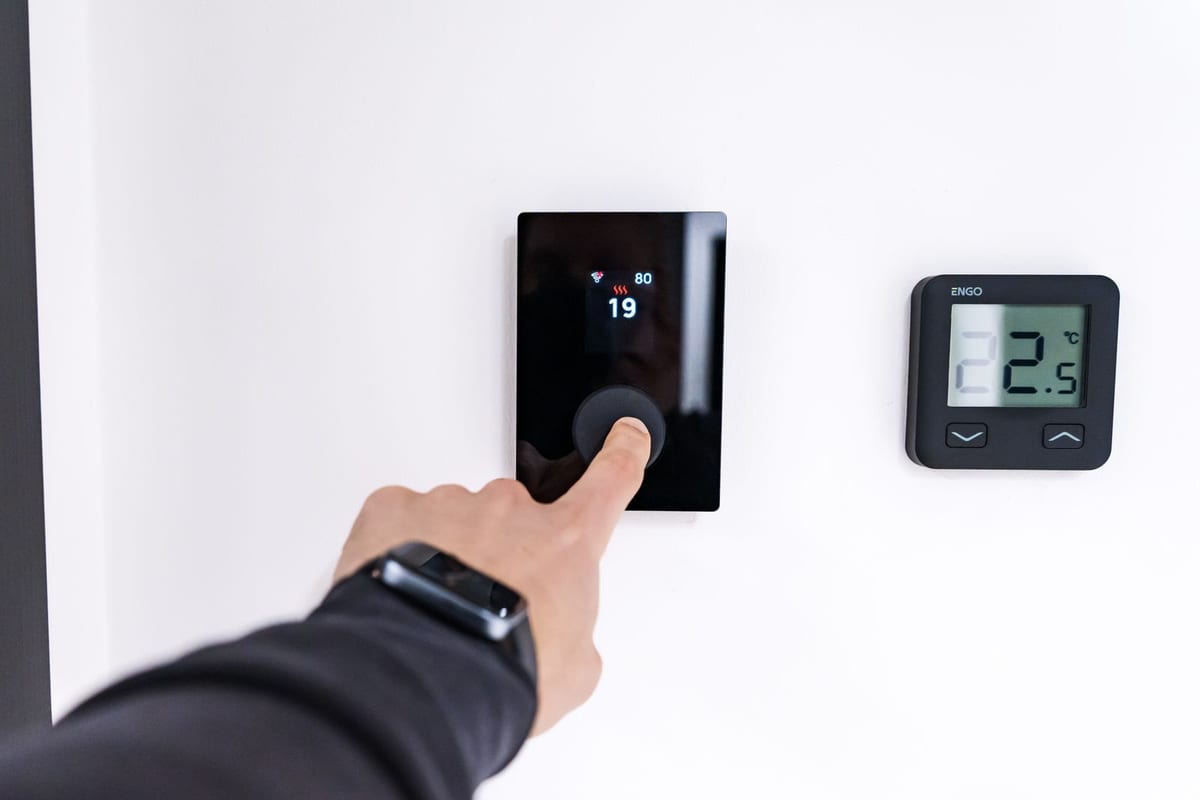 Setting a new smart thermostat